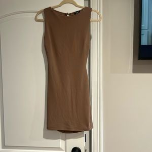 Sexy open back, leg slit dress